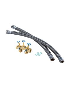 Montageblock 2" + Flexschläuche 6/4 " IG