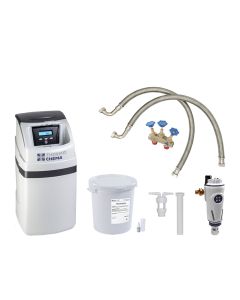 SET Kabinett-Enthärtungsanlage MINI mit Rückspülfilter